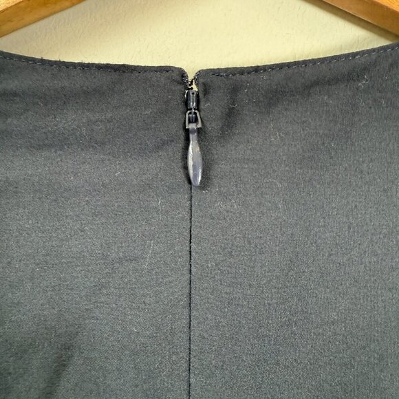 Cinq A Sept Sawyer V-Neck Pleated Mini Dress Women's 00 Blue Drop Waist Chic NWT - Picture 14 of 16